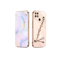 OPPO A15 ELÇEK ŞANZELİZE KILIF ROSE GOLD