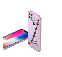 OPPO A15 ELÇEK ŞANZELİZE KILIF LİLA