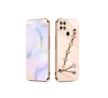 OPPO A15s ELÇEK ŞANZELİZE KILIF ROSE GOLD