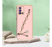 OPPO A74 ELÇEK ŞANZELİZE KILIF ROSE GOLD