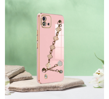 REALME C11 2021 ELÇEK ŞANZELİZE KILIF ROSE GOLD