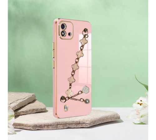 REALME C11 2021 ELÇEK ŞANZELİZE KILIF ROSE GOLD