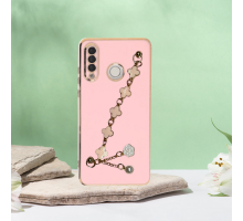 HUAWEİ P30 LİTE  ELÇEK ŞANZELİZE KILIF ROSE GOLD