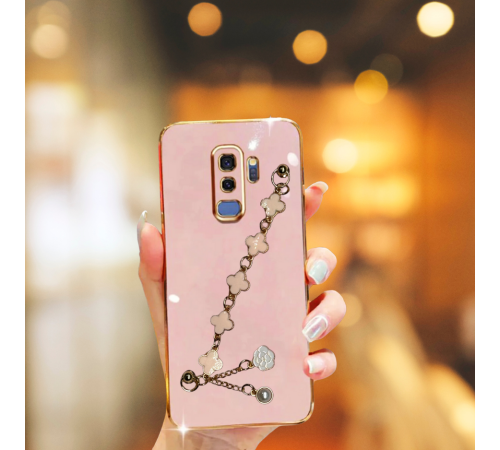 SAMSUNG S9 PLUS ELÇEK ŞANZELİZE KILIF ROSE GOLD