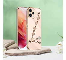 XİAOMİ REDMİ 12 4G ELÇEK ŞANZELİZE KILIF ROSE GOLD