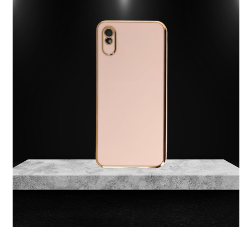 XİAOMİ REDMİ 9A ŞANZELİZE KILIF ROSE GOLD