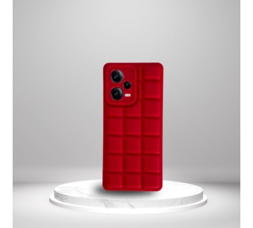 Xiaomi Redmi Note 12 Pro Uyumlu  Silikon Madlen Case KIRMIZI