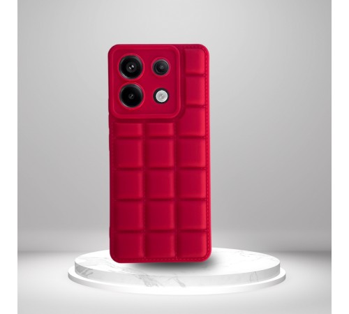 Xiaomi Redmi Note 13 Pro 5G Uyumlu  Silikon Madlen Case KIRMIZI