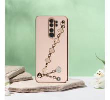 XİAOMİ REDMİ NOTE 8 PRO  ELÇEK ŞANZELİZE KILIF ROSE GOLD