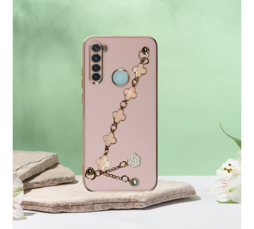 XİAOMİ REDMİ NOTE 8 UYUMLU ELÇEK ŞANZELİZE KILIF ROSE GOLD