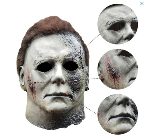 toptan-xml-dropshipping-Michael Myers Lateks Maske - Michael Myers Et Maske Kafaya Tam Geçmeli