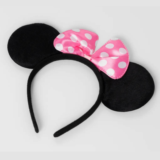 toptan-xml-dropshipping-Pembe Fiyonklu Minnie Mouse Tacı Mini Kulak